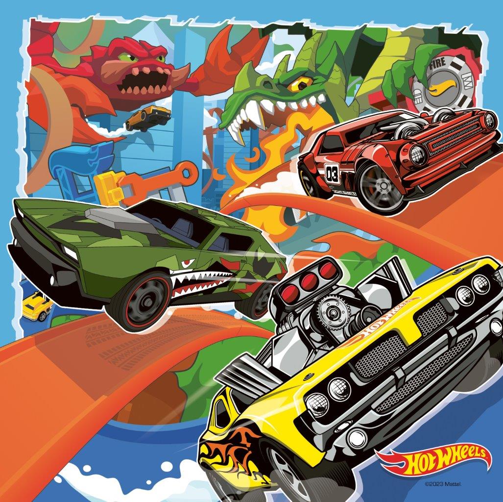 Ravensburger Hot Wheels 3x49 Piece Jigsaw Puzzle - Image 4