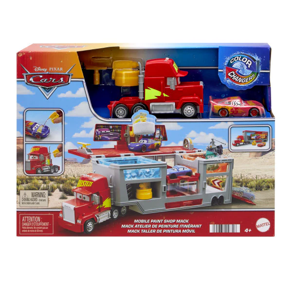 Disney Pixar Color Changers Mobile Paint Shop Mack Playset