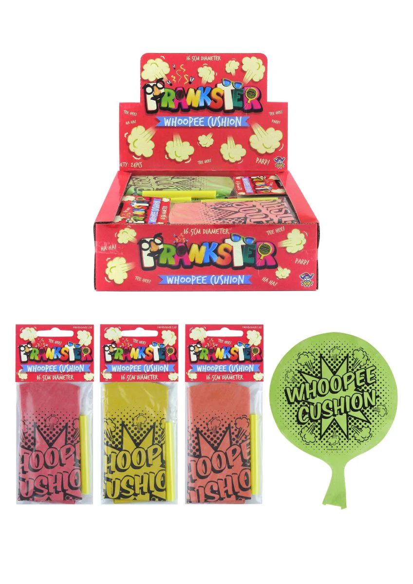 Whoopee Cushion 16.5cm 4 Asst Colours