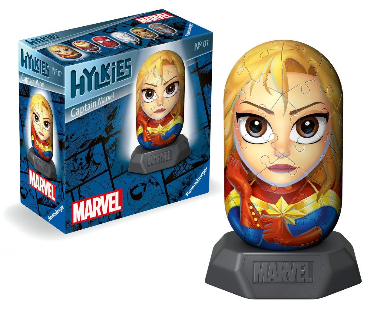 Ravensburger Hylkies Captain Marvel 3D Jigsaw Puzzle - Image 2