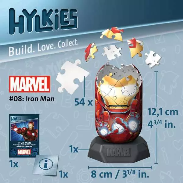 Ravensburger Hylkies Marvel Iron Man 3D Jigsaw Puzzle - Image 7
