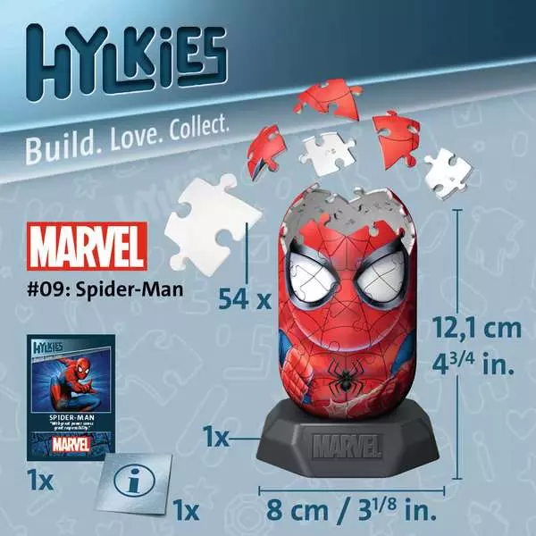 Ravensburger Hylkies Marvel Spiderman 3D Jigsaw Puzzle - Image 7