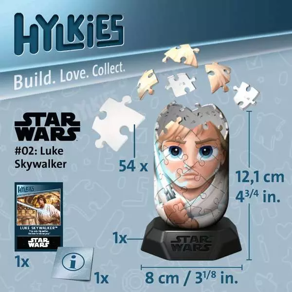 Ravensburger Hylkies Star Wars Luke Skywalker - Image 7