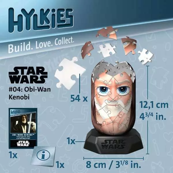 Ravensburger Hylkies Star Wars Obi-Wan Kenobi 3D Jigsaw Puzzle - Image 7