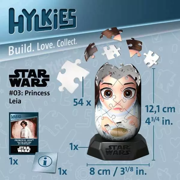 Ravensburger Hylkies Star Wars Princess Leia 3D Jigsaw Puzzle - Image 7