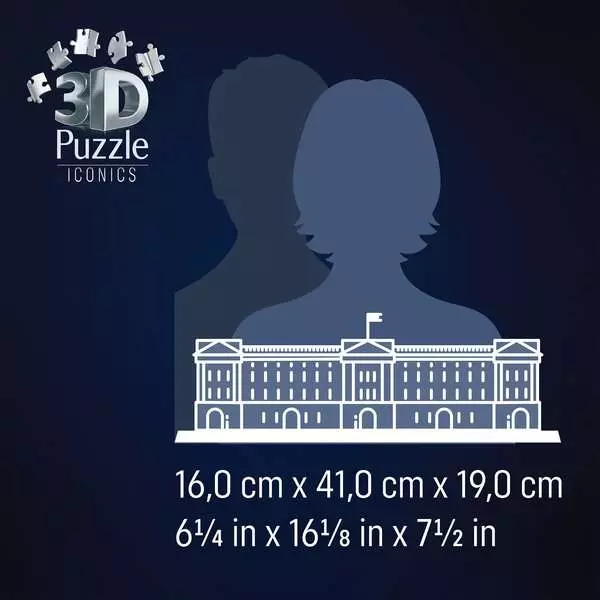 Ravensburger Iconics Buckingham Palace Light Up 216 Piece 3D Jigsaw Puzzle - Image 5