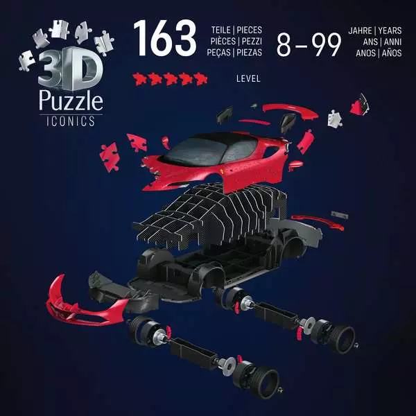 Ravensburger Iconics Ferrari Stradale 108 Piece 3D Jigsaw Puzzle - Image 5