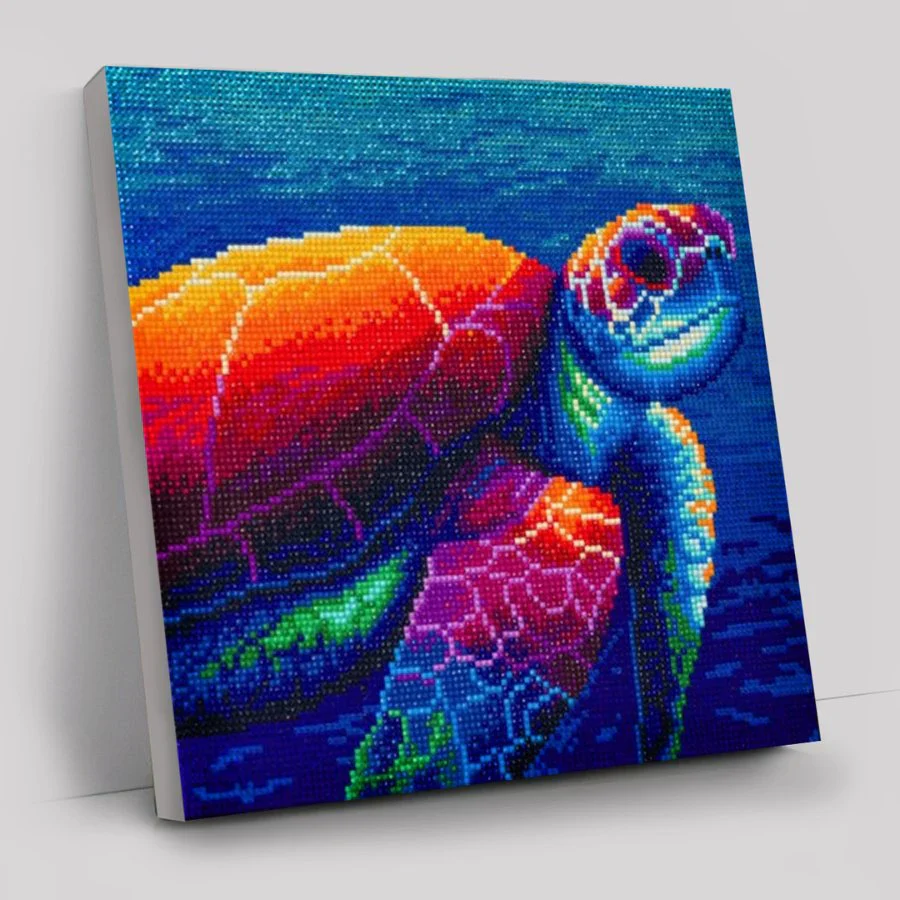 Sea Turtle, 30x30cm Crystal Art Kit - Image 3