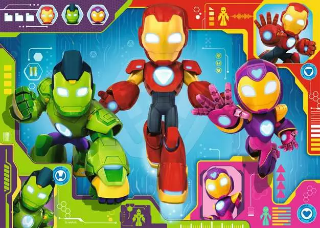 Ravensburger Iron Man & His Awesome Friends 24 Piece Jigsaw Puzzle - Image 2