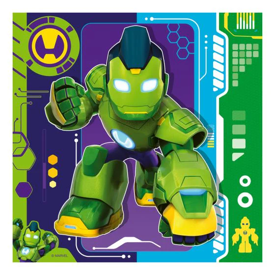 Ravensburger Iron Man & His Awesome Friends 3x49 Piece Jigsaw Puzzle - Image 4