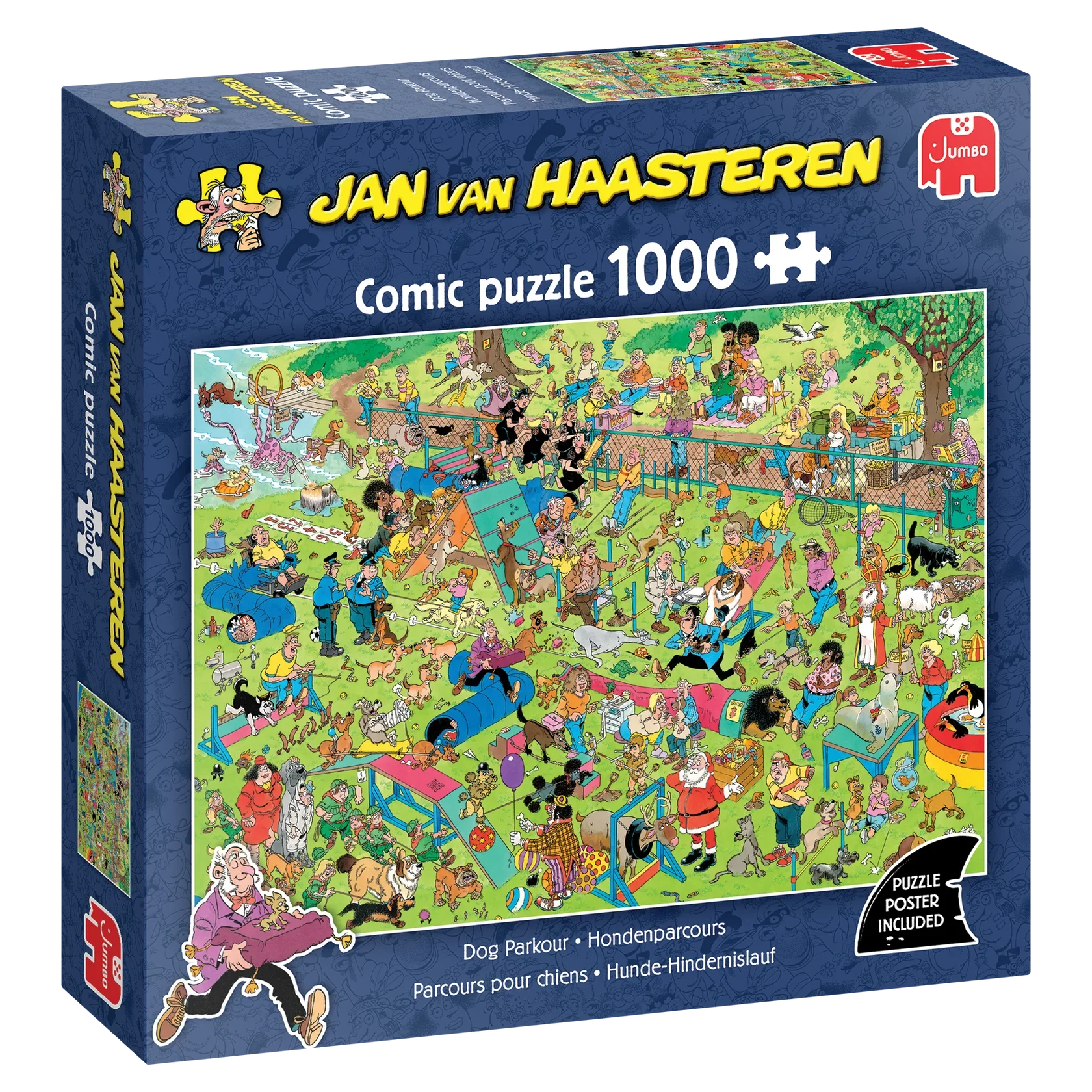 Jumbo Jan van Haasteren Dog Parkour 1000 Piece Jigsaw Puzzle