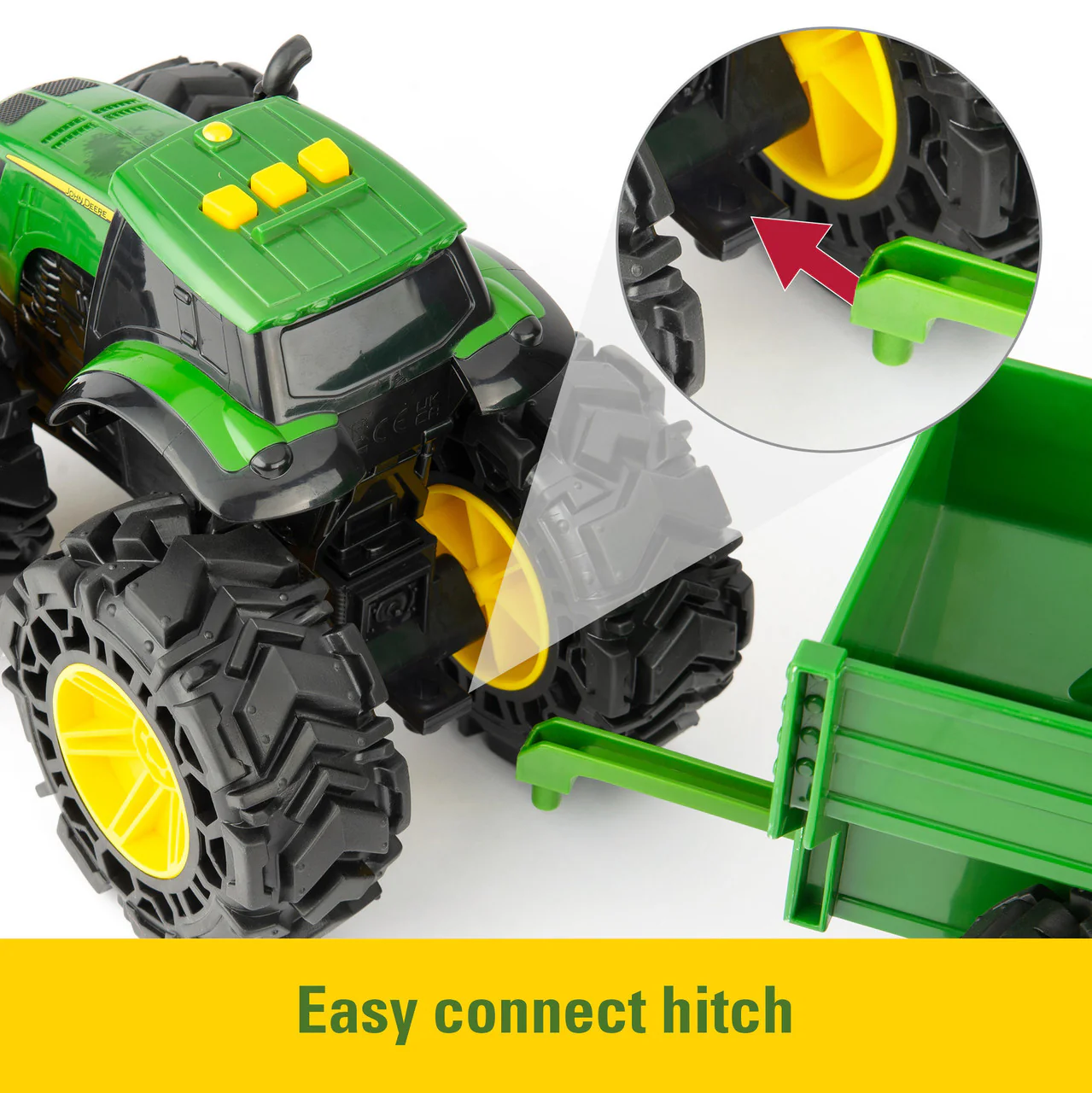 John Deere Monster Treads Tractor With Wagon - Image 3