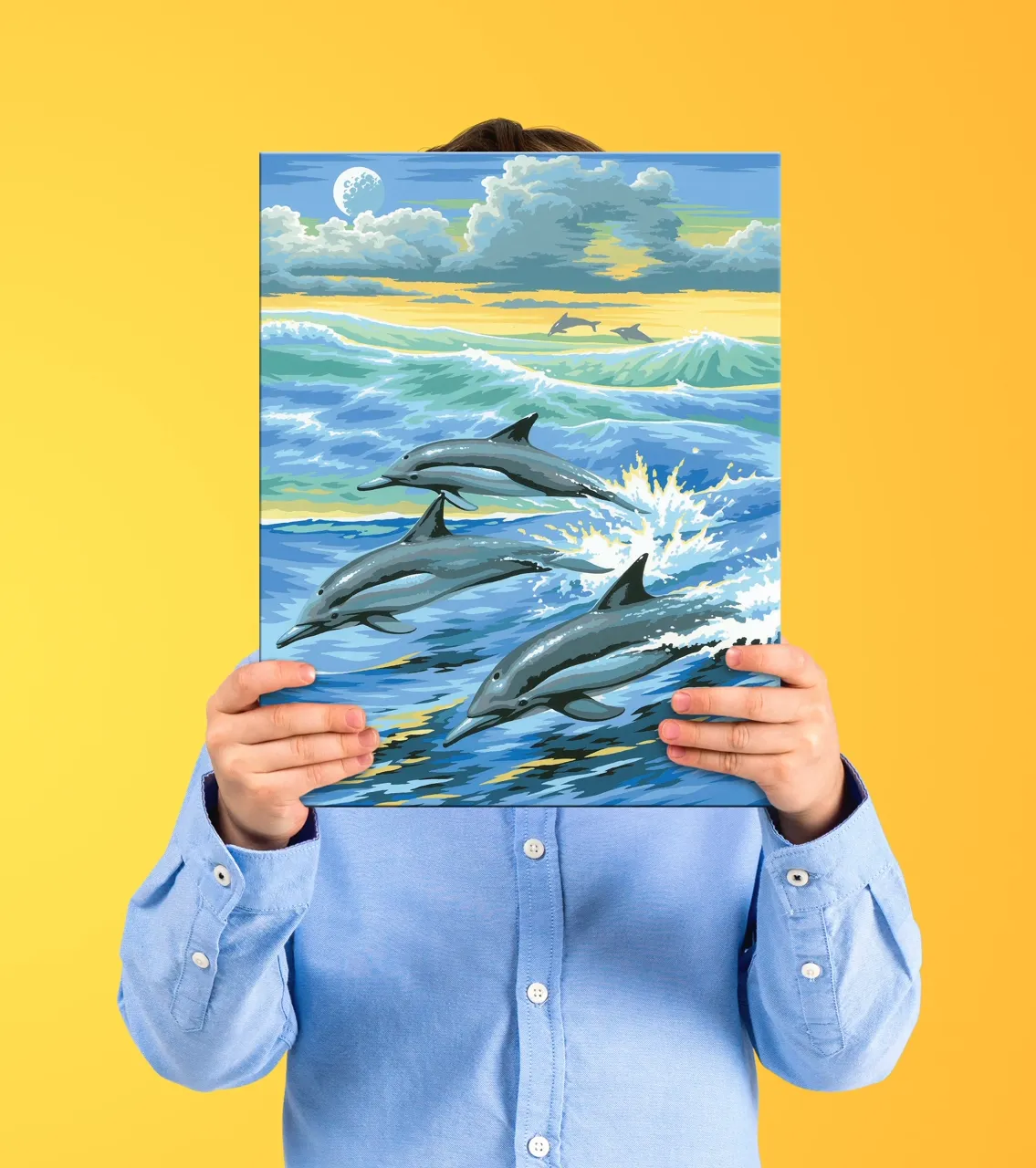 Junior Painting By Numbers Dolphins - Image 6