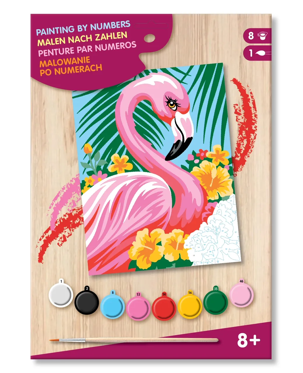 Junior Painting By Numbers Flamingo