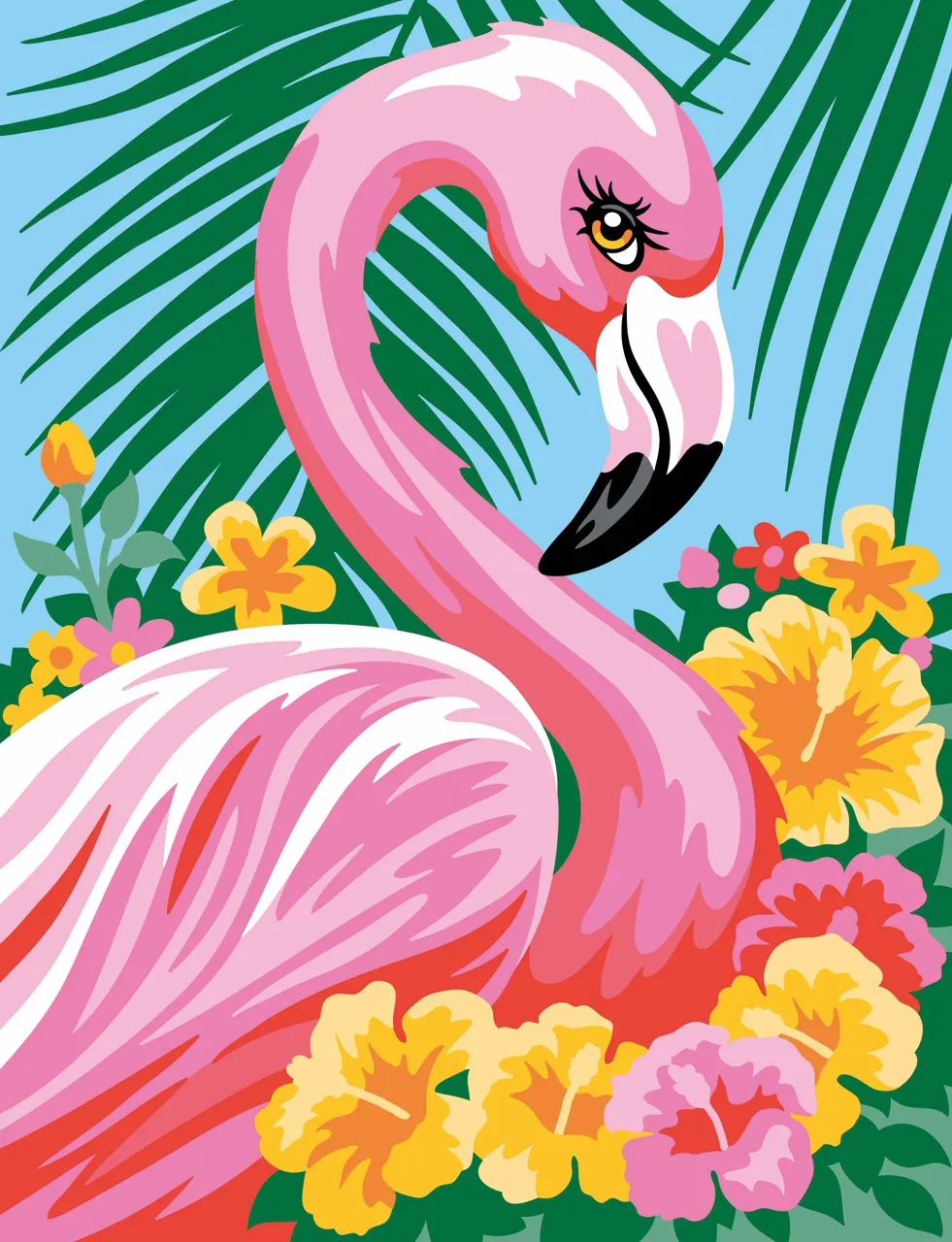 Junior Painting By Numbers Flamingo - Image 2