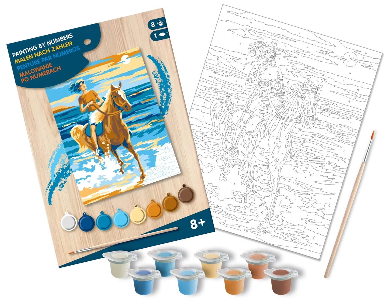 Junior Painting By Numbers Horse Rider - Image 3