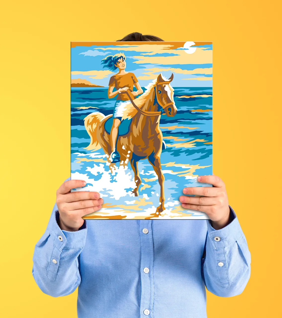 Junior Painting By Numbers Horse Rider - Image 6