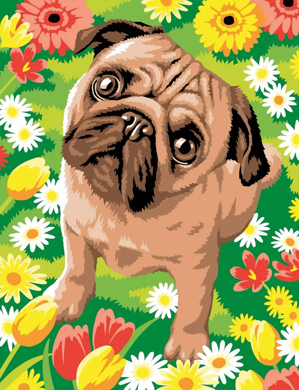 Junior Painting By Numbers Pug - Image 2