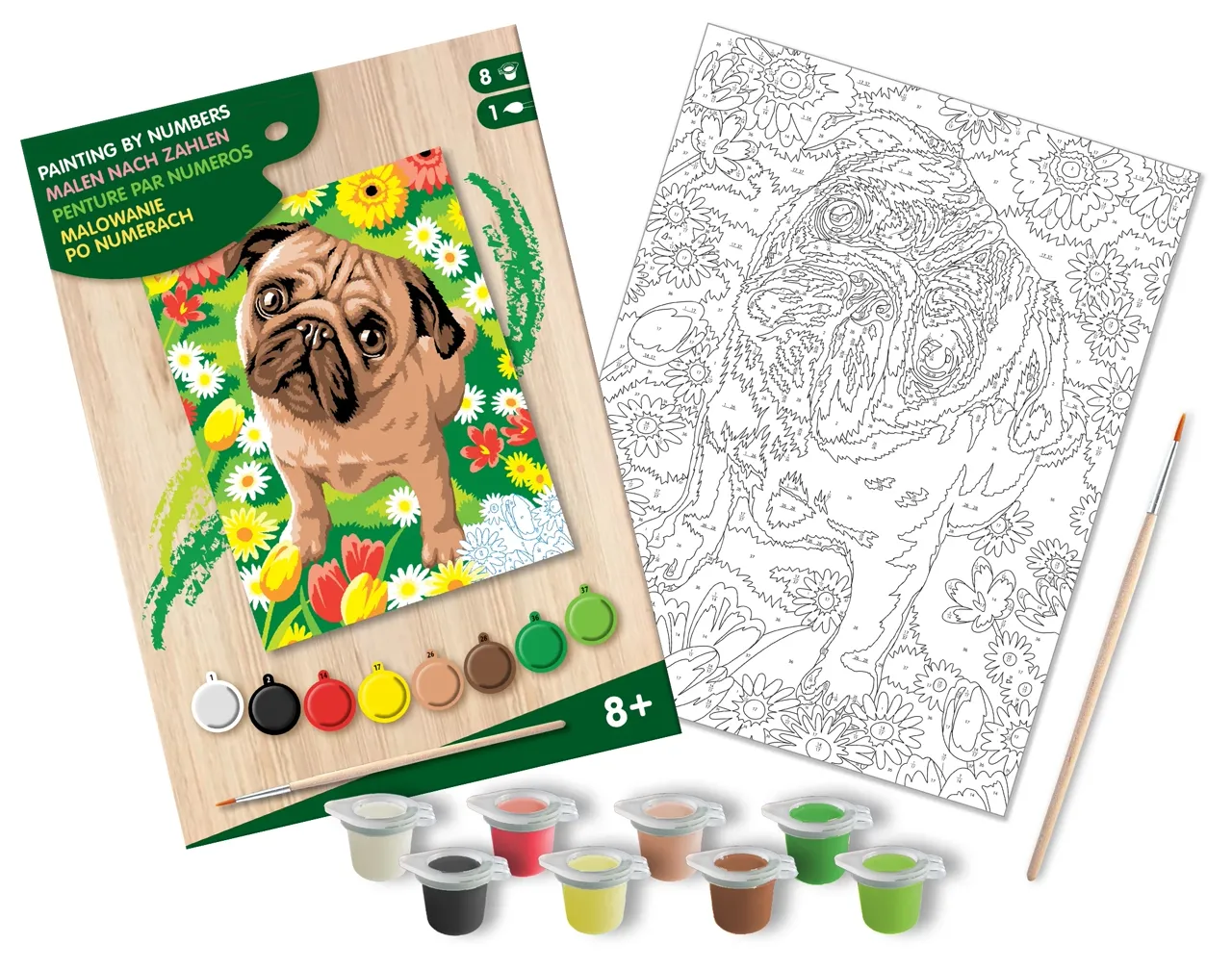 Junior Painting By Numbers Pug - Image 3