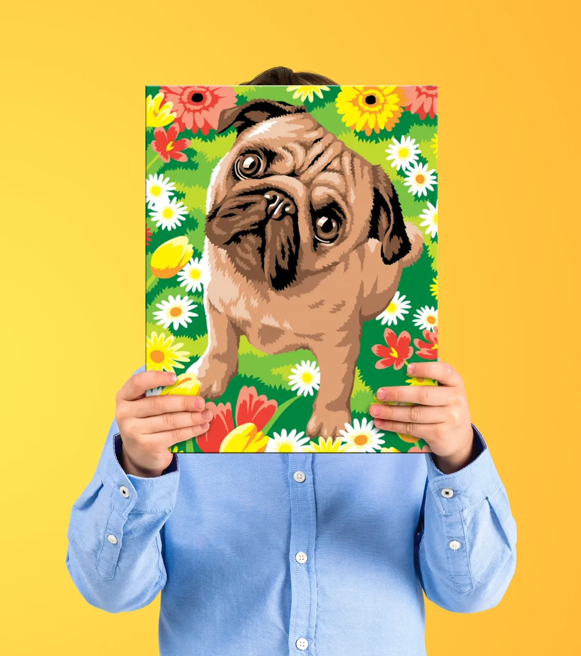 Junior Painting By Numbers Pug - Image 6