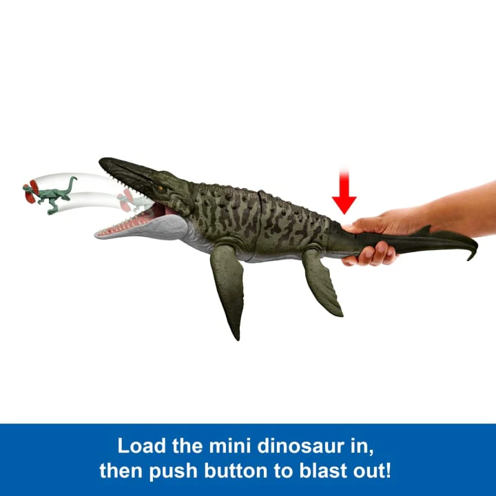 Jurrasic World Rebirth Bite N Blast Mosasaurus - Image 3