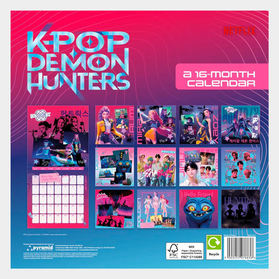 K-POP 30x30 16 Month Calender - Image 3