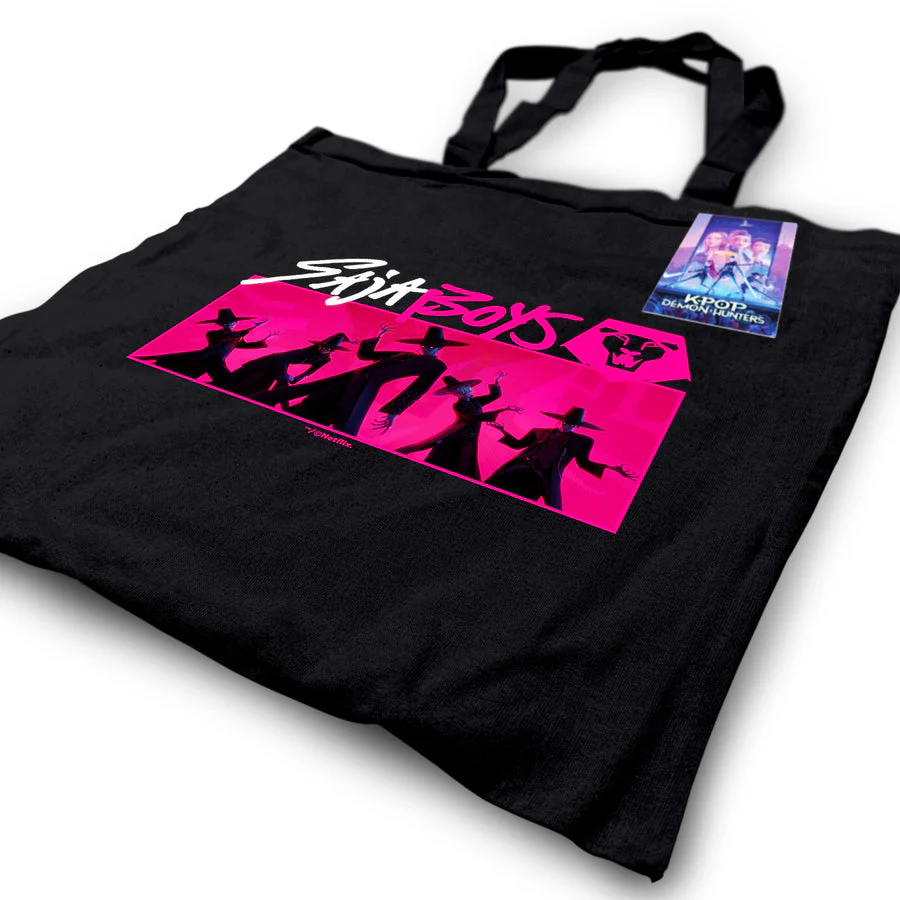 K-POP Demon Hunter (Saja Boys) Black Tote Bag - Image 3