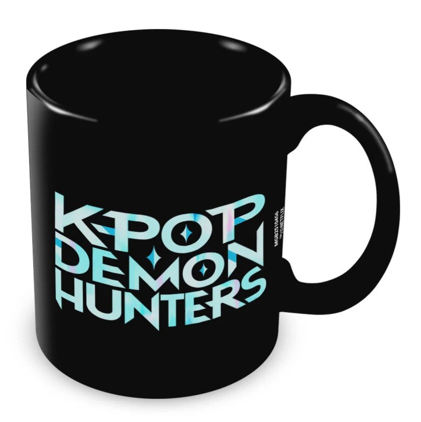 K-Pop Demon Hunters (K Pop Logo) Black Mug - Image 2