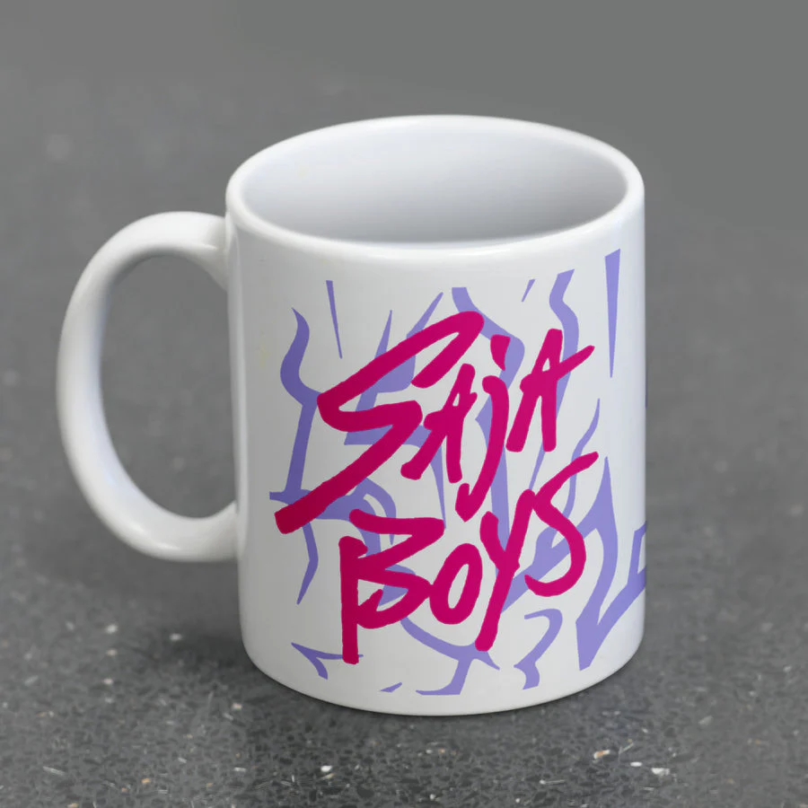 K-POP Demon Hunters (Saja Boys Logo) White Ceramic Mug - Image 4