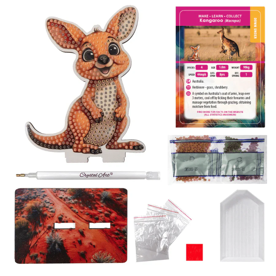 Kangaroo, Crystal Art Buddy - Image 5