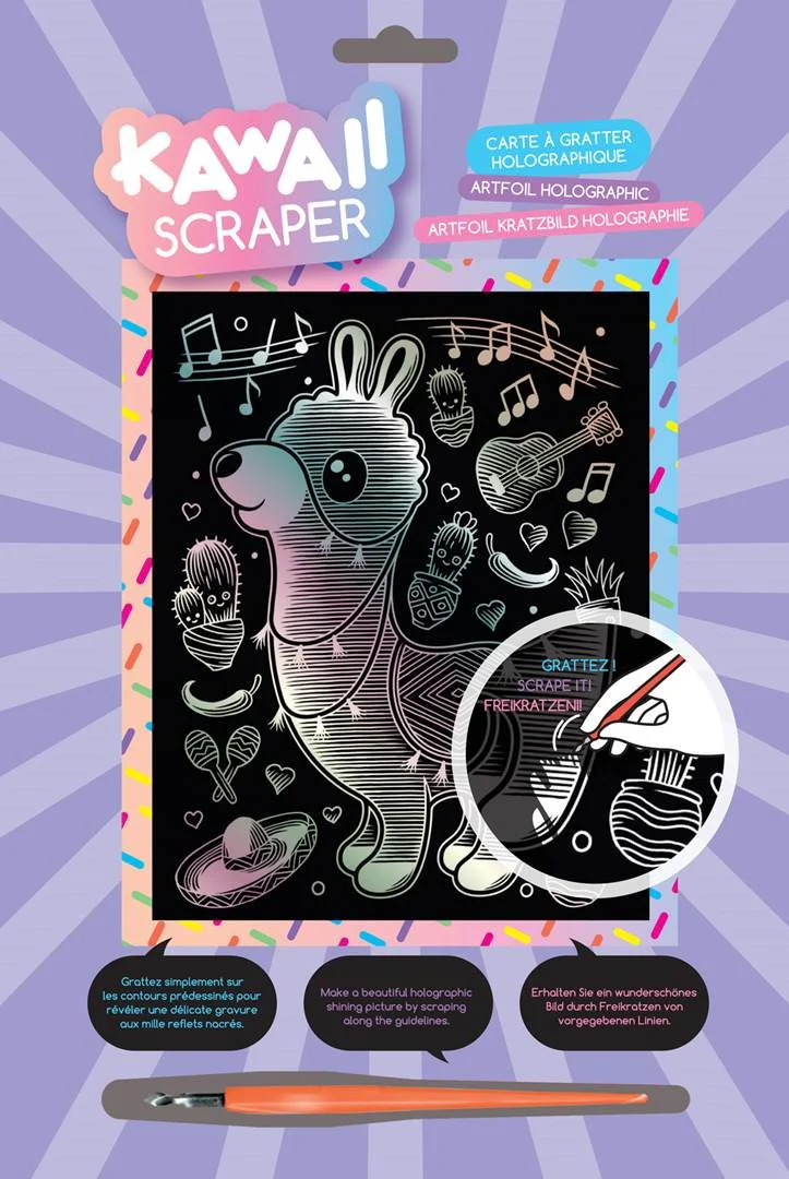 Kawaii Artfoil Holographic Llama