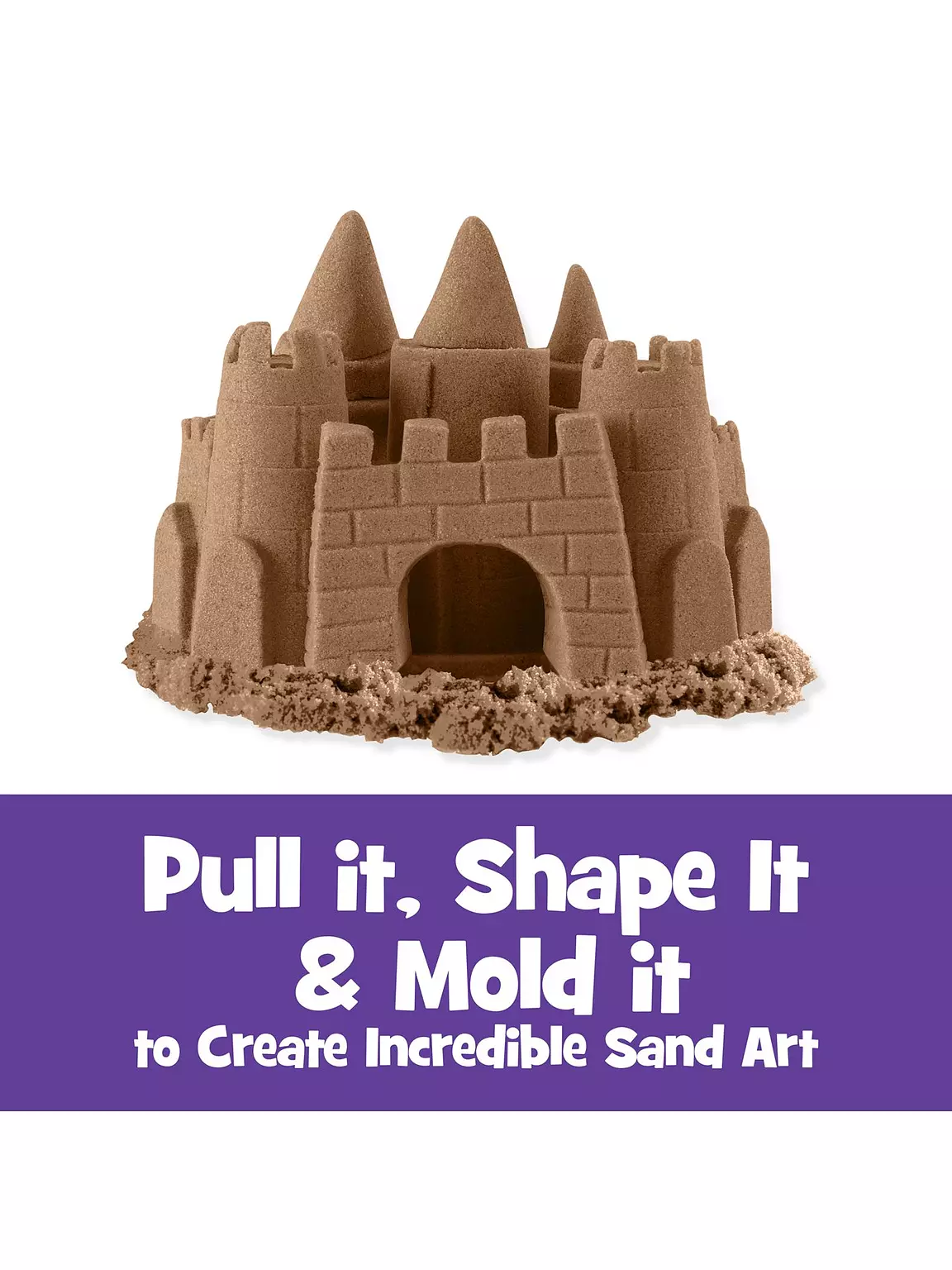 Kinetic Sand 2LB Brown Sand Bag - Image 2