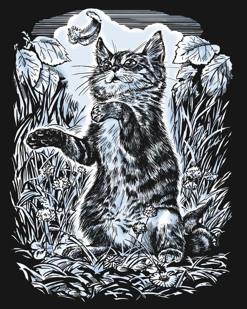 Artfoil Silver Kitten - Image 2