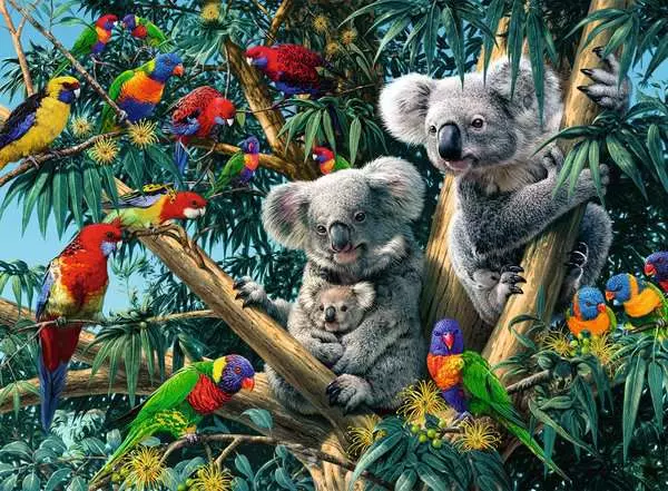 Ravensburger Koalas in a Tree 500 Piece Jigsaw Puzzle - Image 2