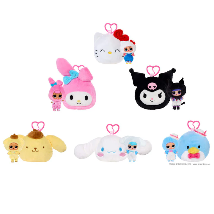 LOL Surprise Loves Hello Kitty Reversible Plush Surprise with Matching LOL Doll - Image 6