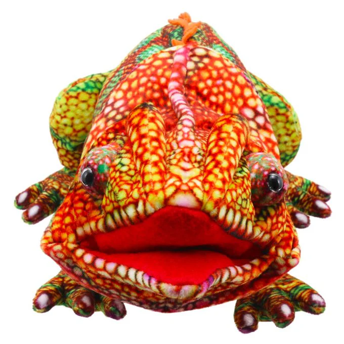 Large Creatures Chameleon (Orange) Puppet - Image 2