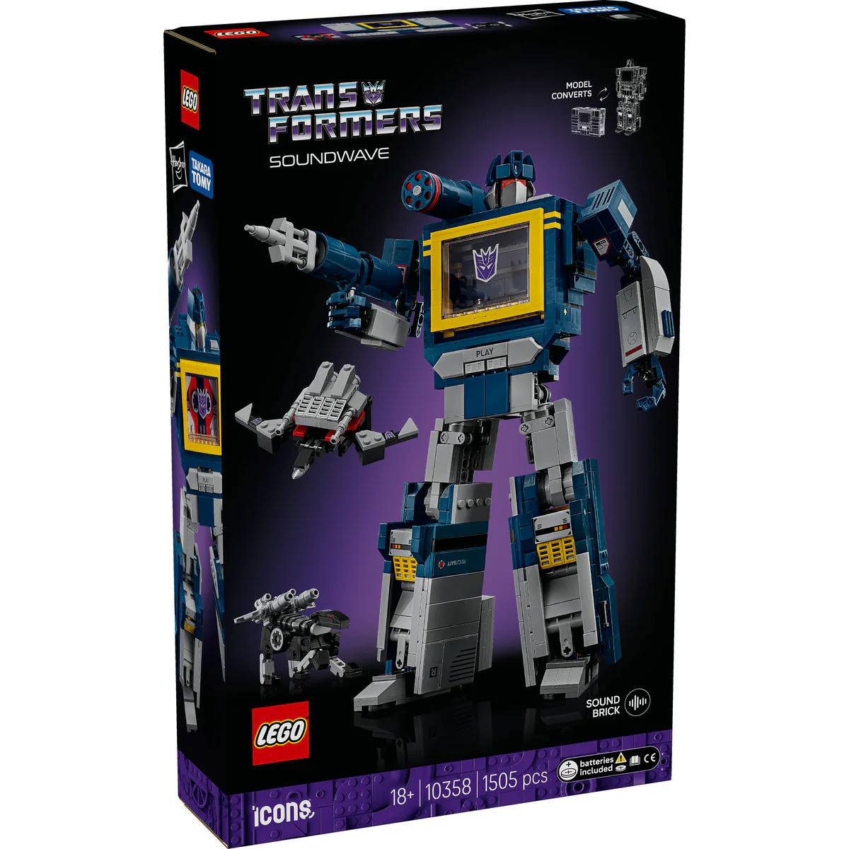 LEGO Icons Transformers: Soundwave Model Kit 10358 - Image 2