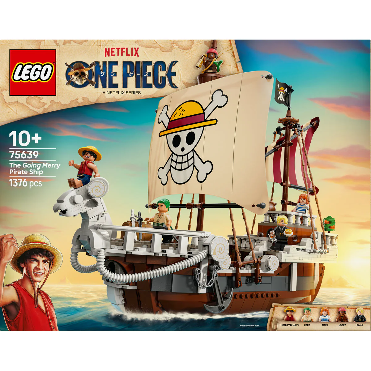 LEGO ONE PIECE The Going Merry Pirate Ship Toy 75639 - Image 3