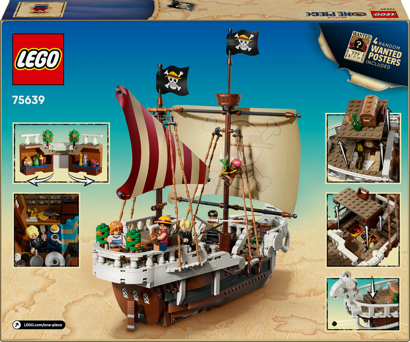 LEGO ONE PIECE The Going Merry Pirate Ship Toy 75639 - Image 4
