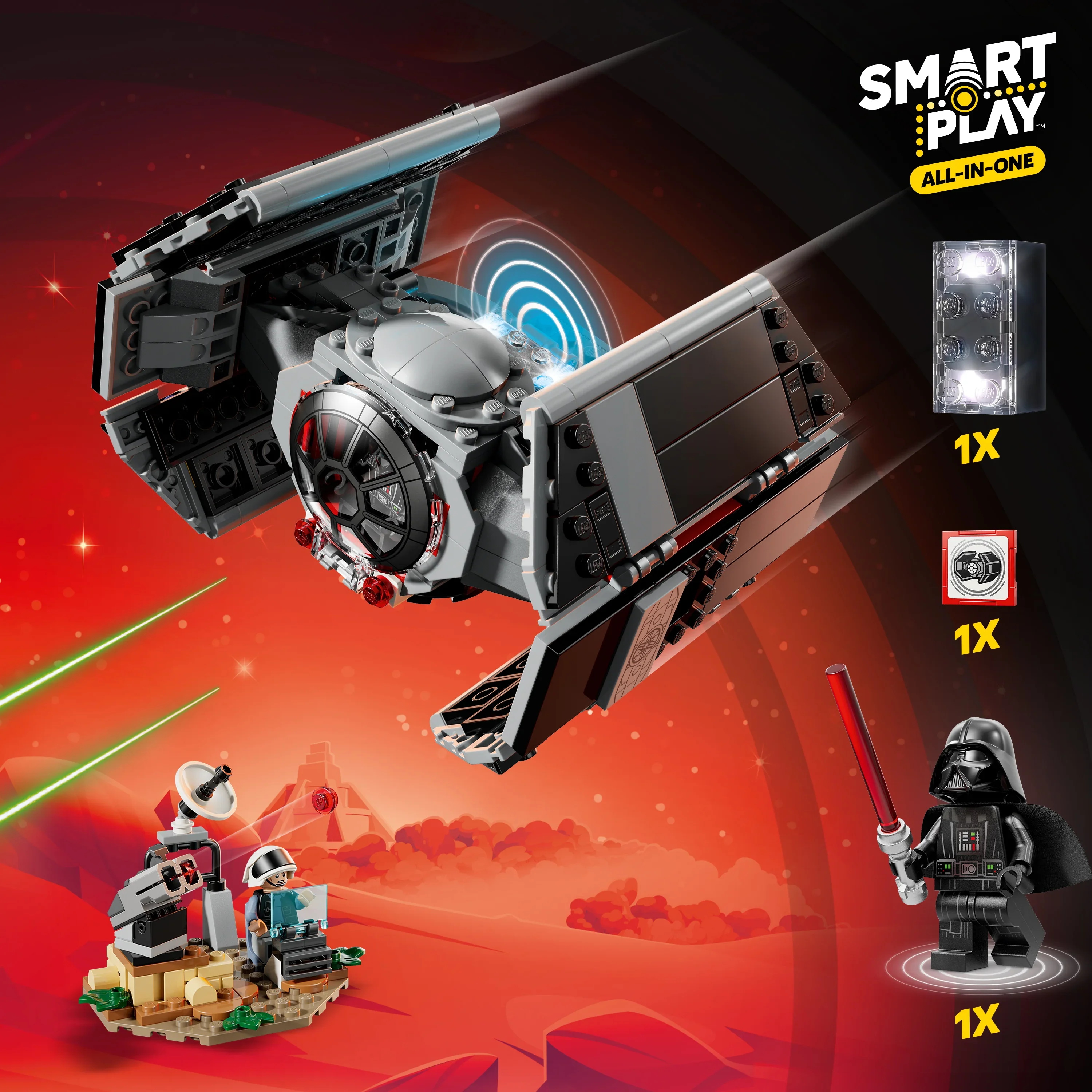 LEGO Star Wars SMART Play: Darth Vader’s TIE Fighter 75421 - Image 5