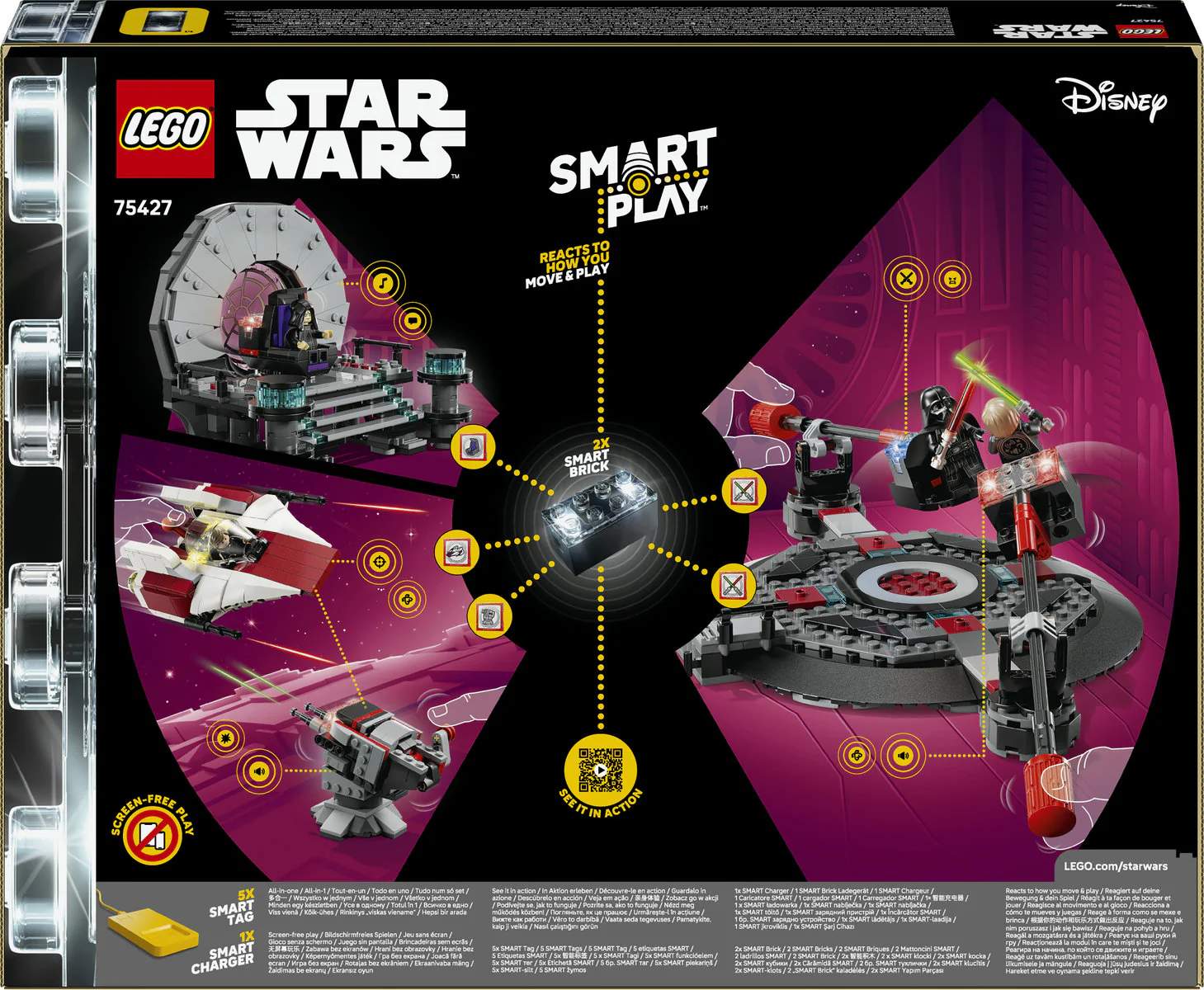 LEGO Star Wars SMART Play: Throne Room Duel & A-Wing 75427 - Image 4
