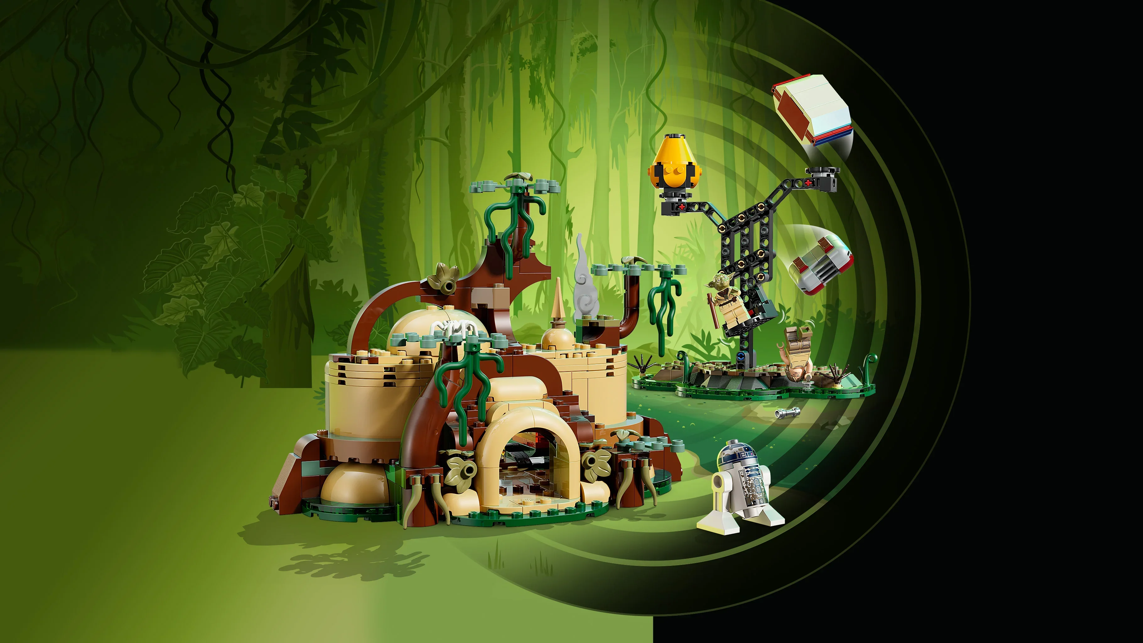 LEGO Star Wars SMART Play: Yoda’s Hut and Jedi Training 75422 - Image 6