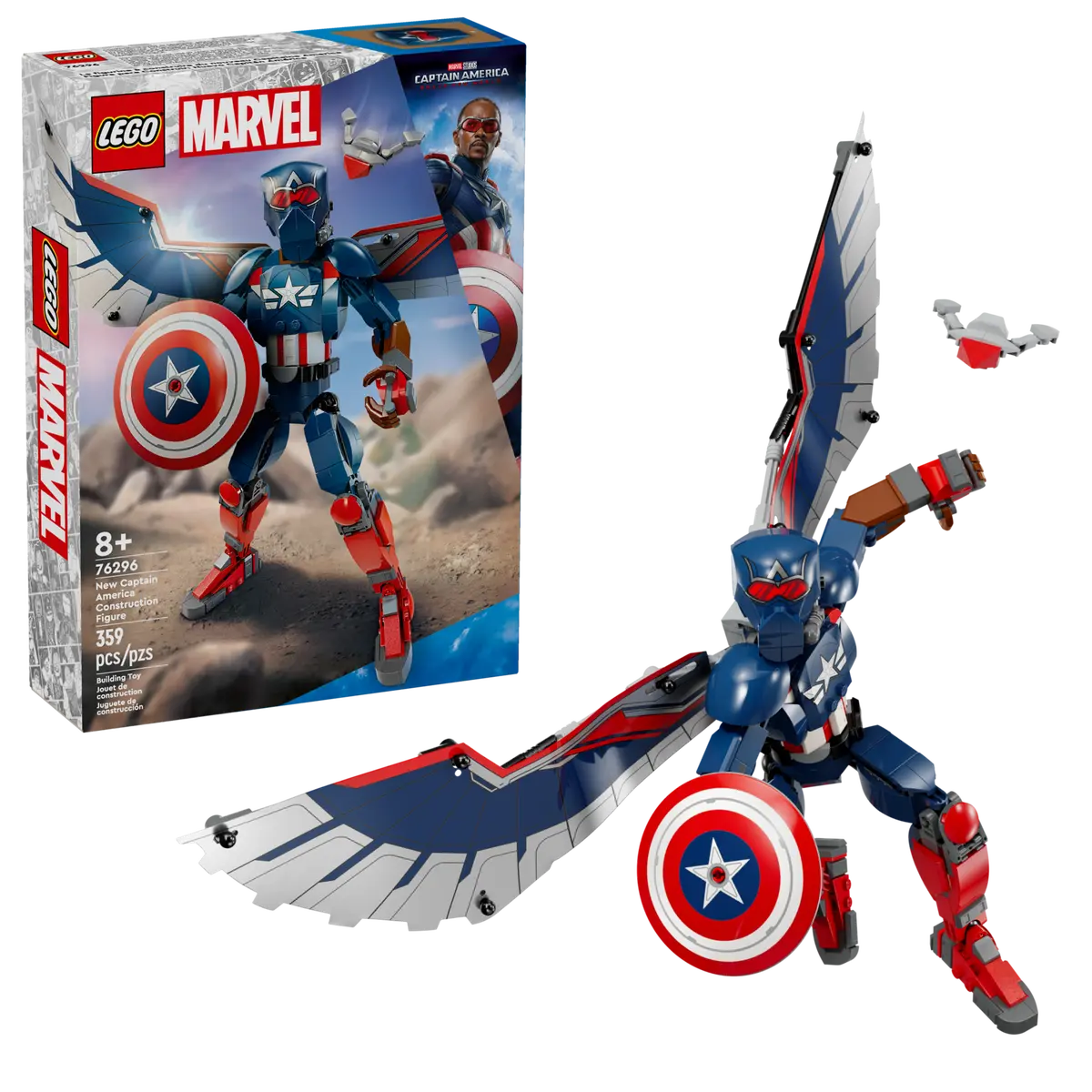 LEGO Super Heroes New Captain America Construction Figure 76296