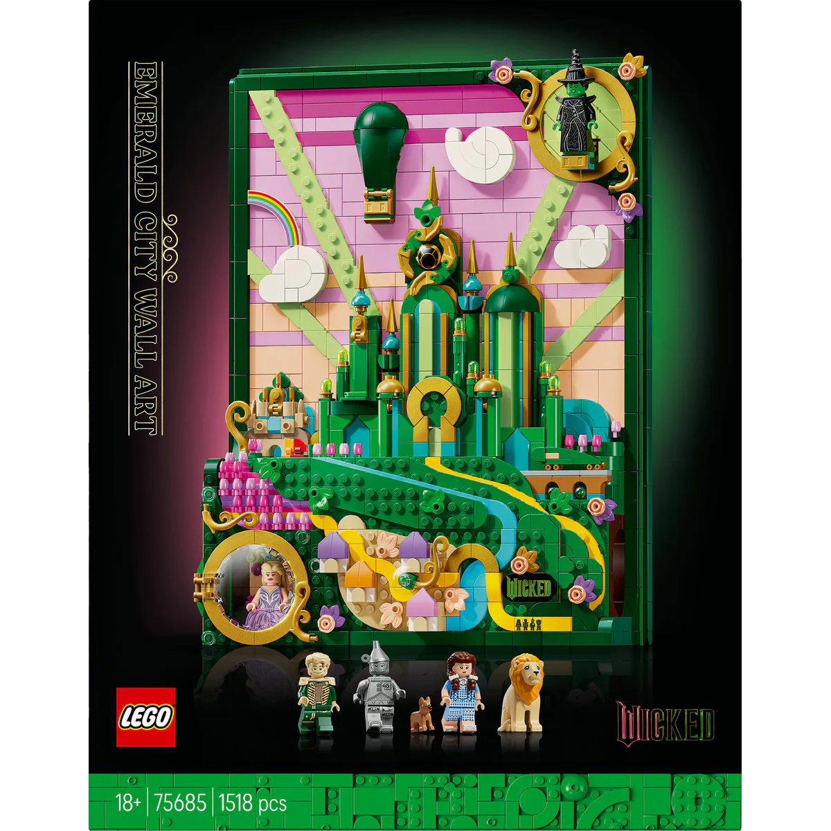 LEGO Wicked Emerald City Wall Art Building Set 75685 - Image 3