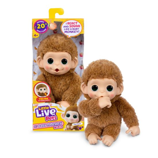 Little Live Pets My Baby - Mini Monkey (Light Brown) - Image 2