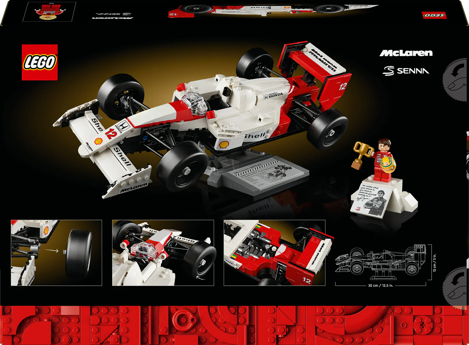 LEGO Icons McLaren MP4/4 & Ayrton Senna Set 10330 - Image 3