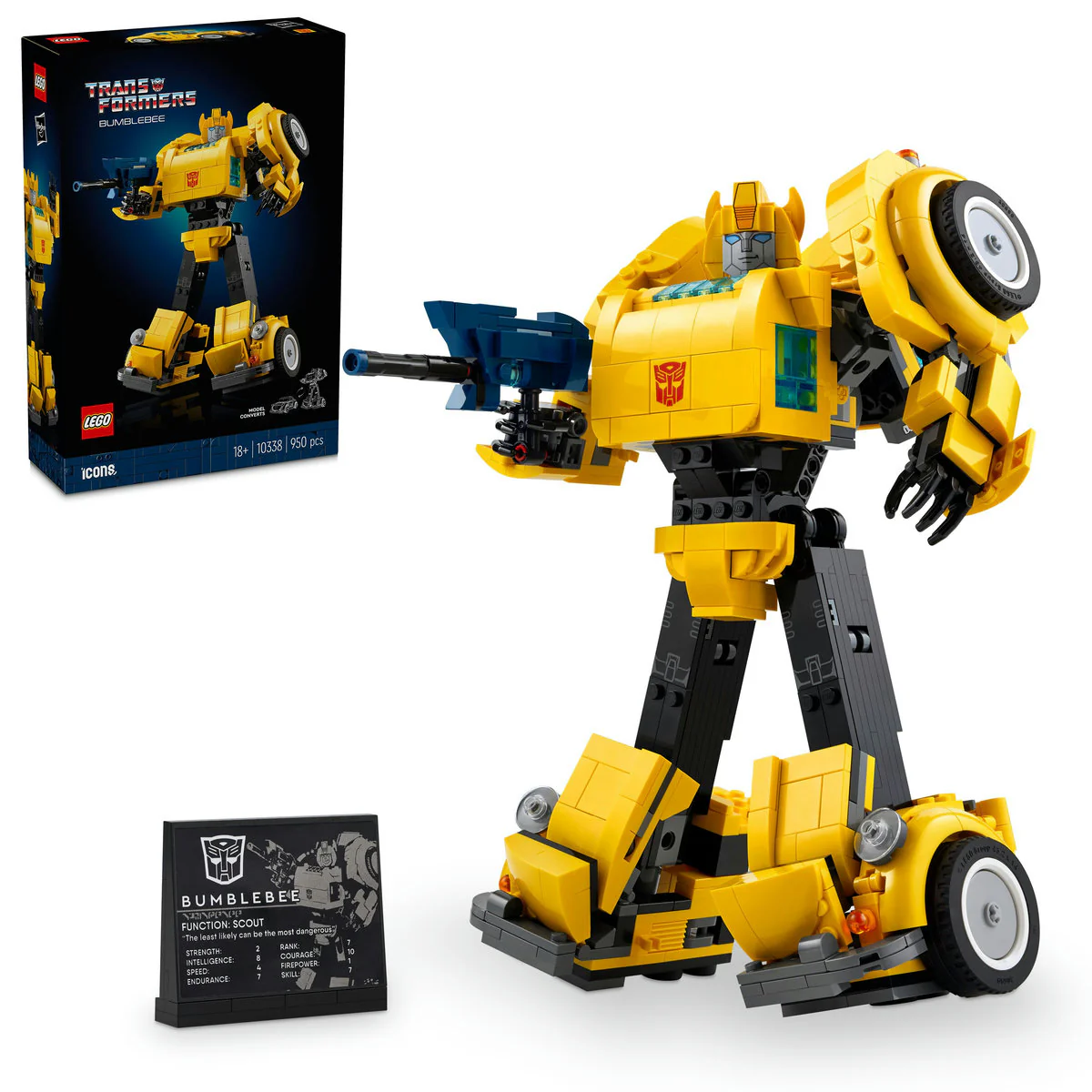 LEGO Icons Transformers Bumblebee Model Set 10338 - Image 4