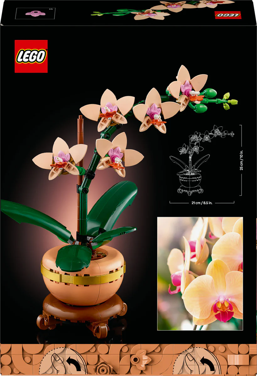 LEGO Botanicals Mini Orchid Faux Plant Set 10343 - Image 3