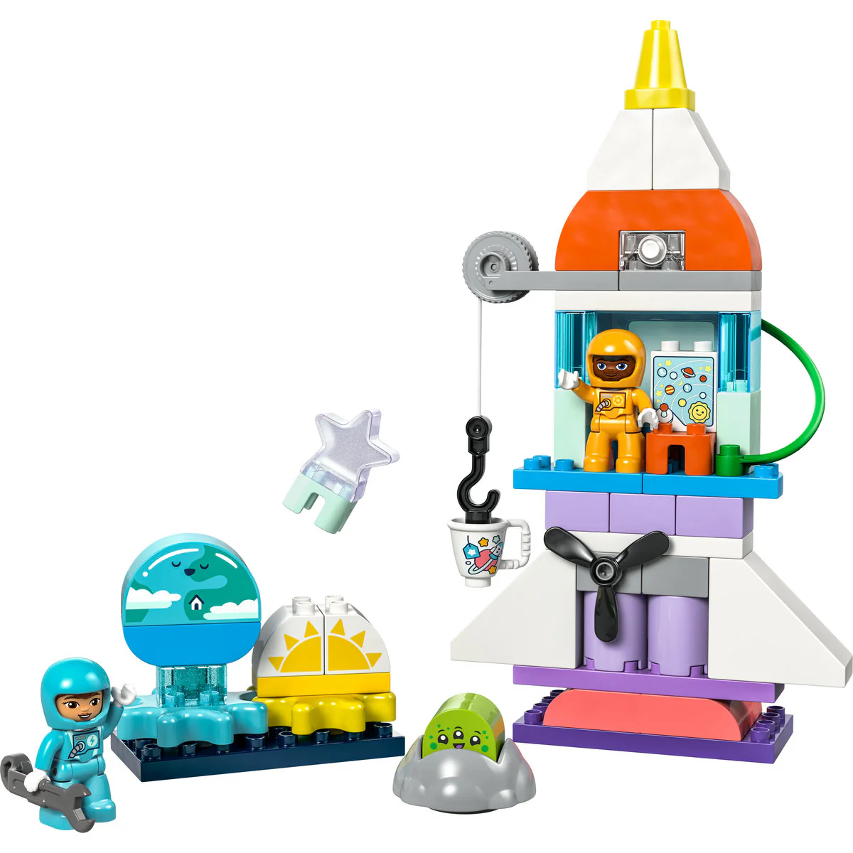 LEGO DUPLO 3in1 Space Shuttle Adventure Toy 10422 - Image 5