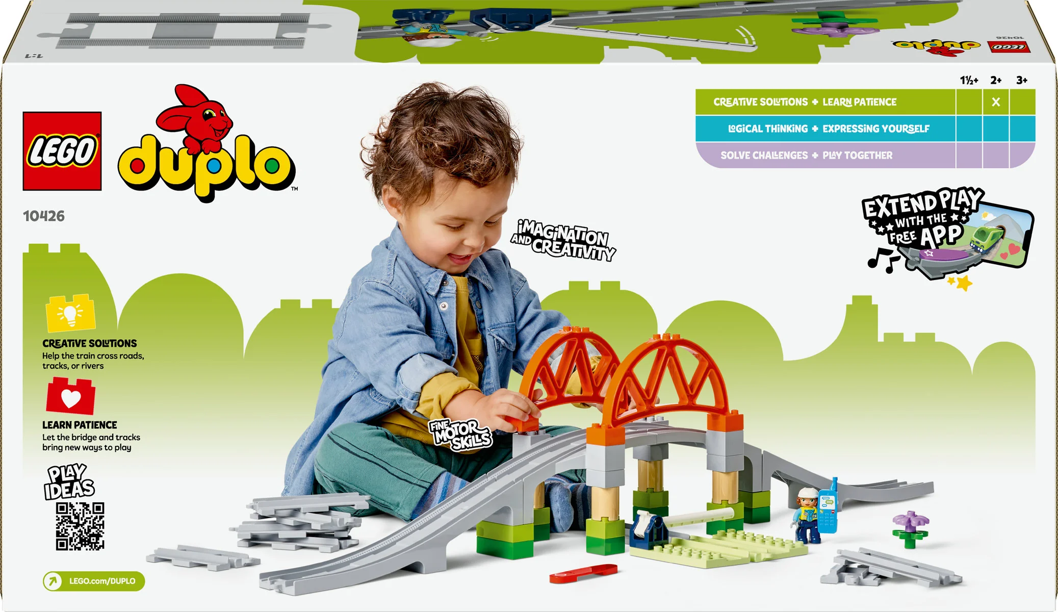 LEGO DUPLO Train Bridge and Tracks Expansion 10426 - Image 3